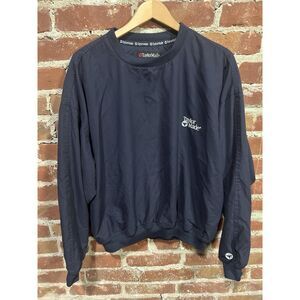 Vintage TaylorMade Mens M Blue V-Neck Pullover Windbreaker Jacket
